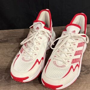 adidas D.O.N. Issue #4 Red White Basketball Shoes Nebraska Colorway Style